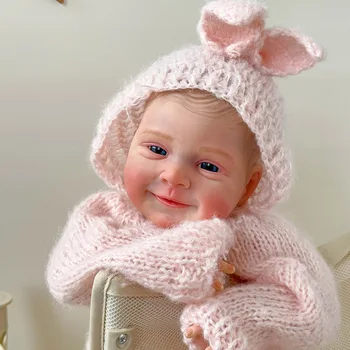 19 inç Reborn Bebekler Sebastian 3D Boyalı Cilt El Yapımı Gerçekçi Bebek Bebekler Görünür Damarlar ile El Yapımı Bebe Reborn Aynı Resimler