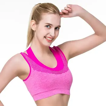 YENİ Bayan spor Sutyeni Spor Yoga koşu atleti İç Çamaşırı Yastıklı Mahsul Tops İç Çamaşırı 7 Renk Hiçbir Tel jant Sütyen Kadın