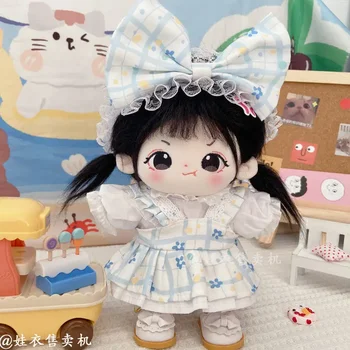 Orijinal Lolita Sevimli Tatlı Prenses Elbise Takım Kawaii Kostüm 20 cm Peluş Bebek Değişim Giysi Kıyafet Cosplay doğum Günü hediyesi