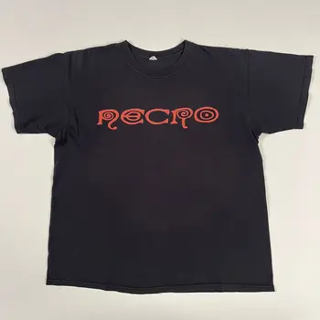 Vintage 2000'ler Necro Gömlek Büyük uzun kollu